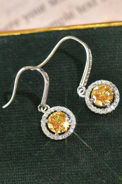 Platinum-Plated 2 Carat Sparkala™ Drop Earrings by Sparkala