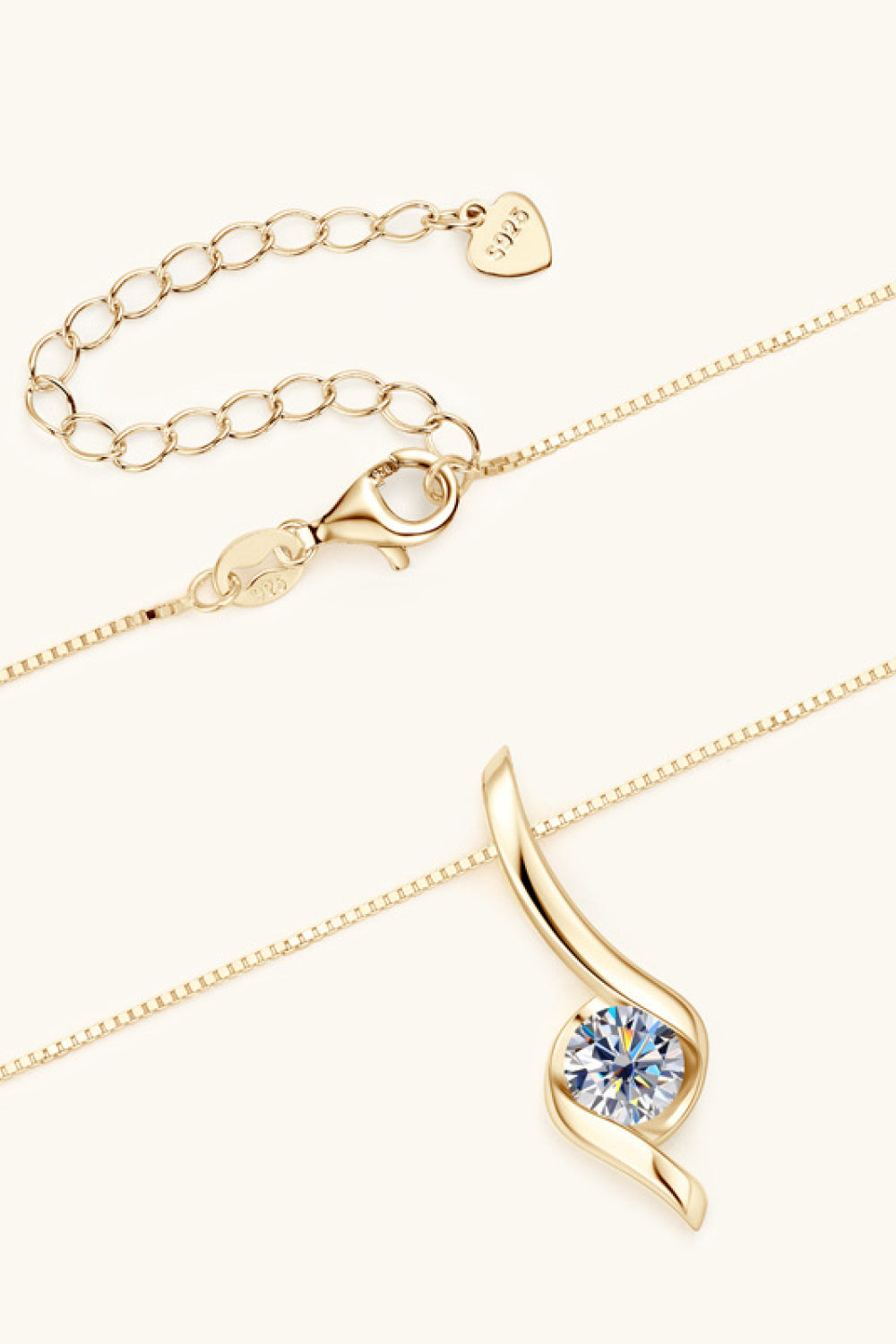 1 Carat Sparkala™ Platinum-Plated 925 Sterling Silver Necklace by Sparkala
