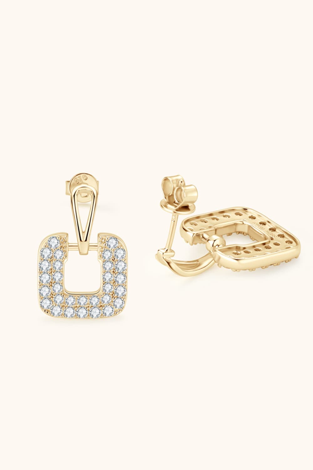 1.68 Carat Sparkala™ Platinum-Plated 925 Sterling Silver Drop Earrings by Sparkala