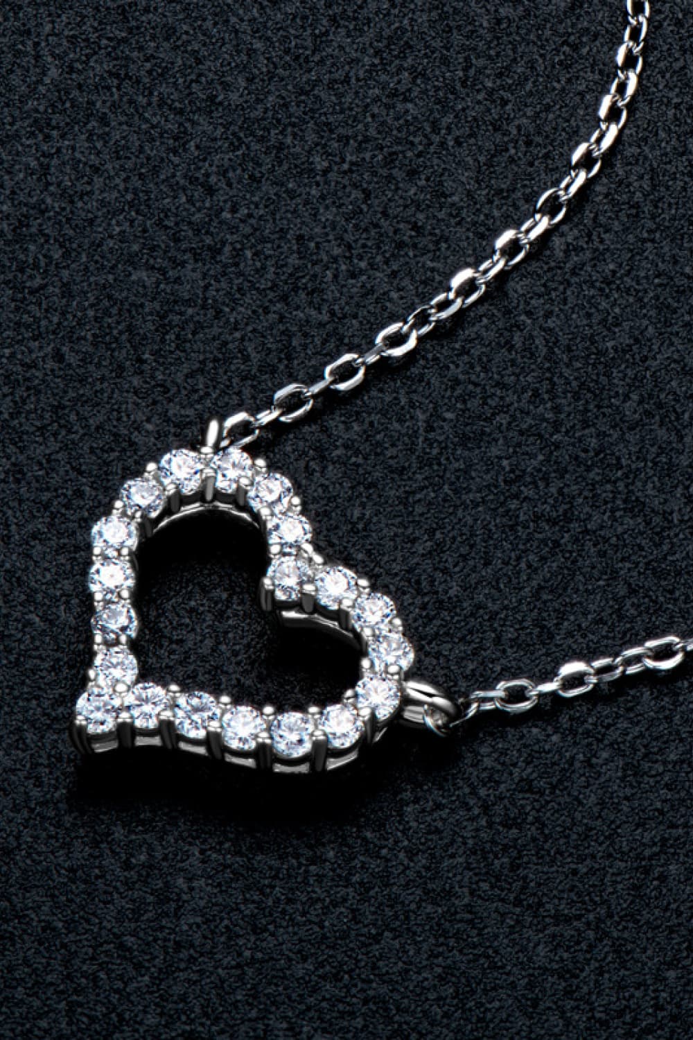 Adored Sparkala™ Platinum-Plated Heart Necklace by Sparkala