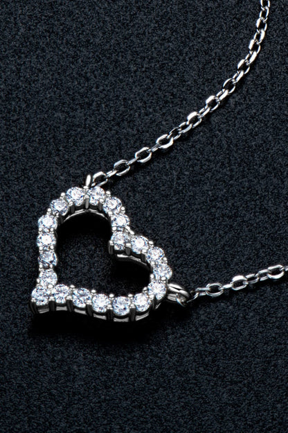 Adored Sparkala™ Platinum-Plated Heart Necklace by Sparkala