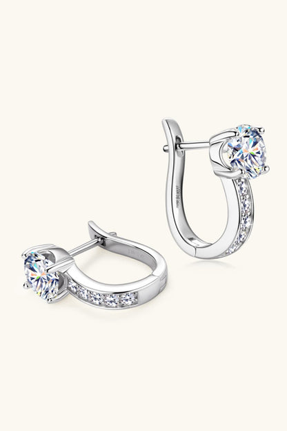 2 Carat Sparkala™ Platinum-Plated 925 Sterling Silver Earrings by Sparkala