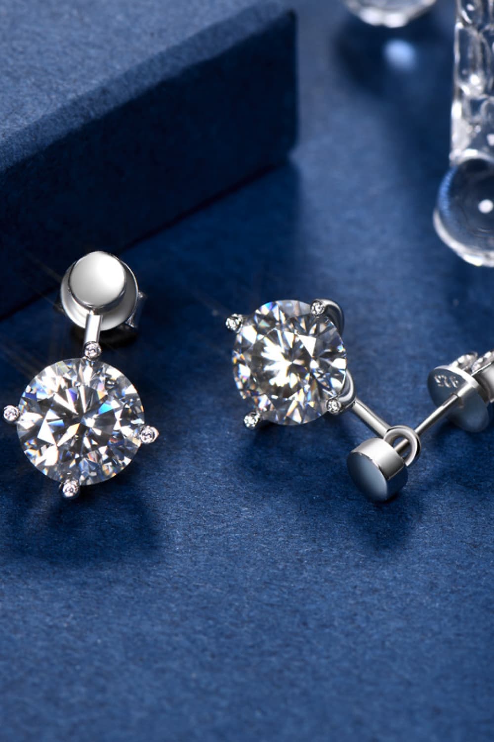 Adored 4 Carat Sparkala™ Drop Earrings (Platinum-Plated Fine Silver) by Sparkala