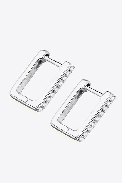 Sparkala™ Geometric Platinum-Plated 925 Sterling Silver Earrings by Sparkala