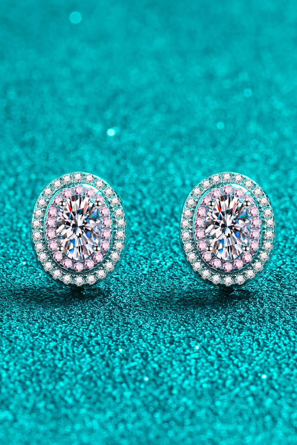 Platinum-Plated Sparkala™ Stud Earrings by Sparkala
