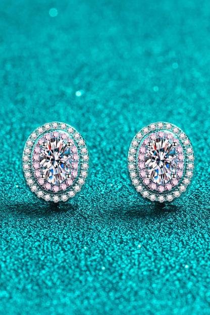 Platinum-Plated Sparkala™ Stud Earrings by Sparkala