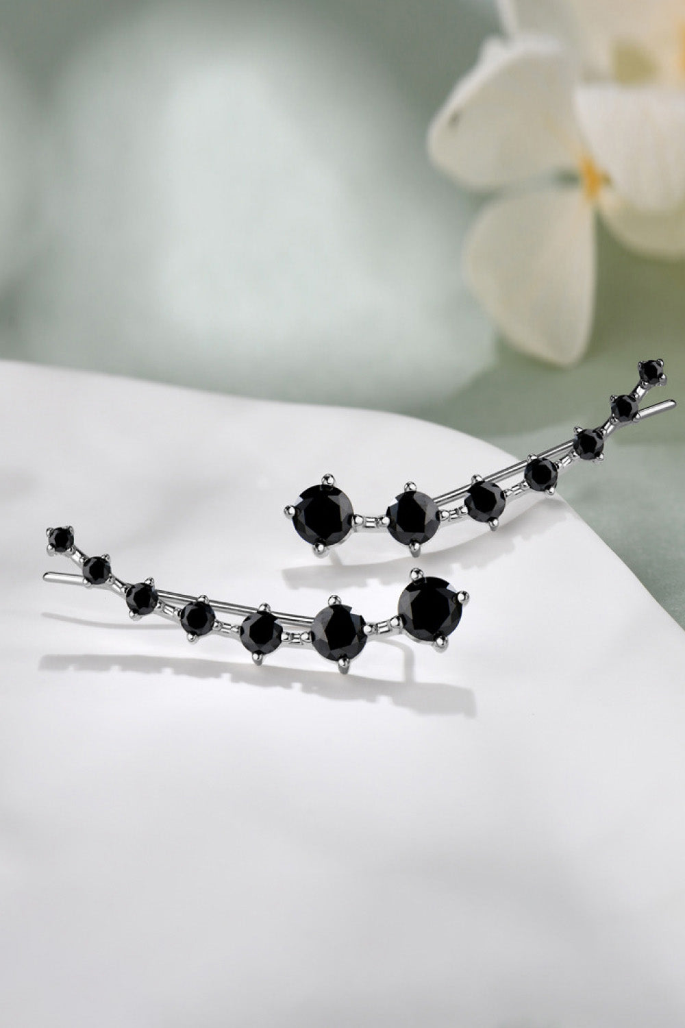 1.9 Carat Sparkala™ Platinum-Plated 925 Sterling Silver Earrings by Sparkala