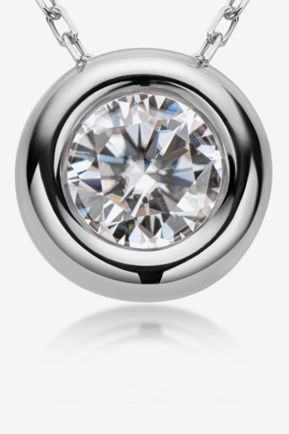 Adored 1 Carat Sparkala™ Pendant 925 Sterling Silver Necklace (Platinum-Plated Fine Silver) by Sparkala