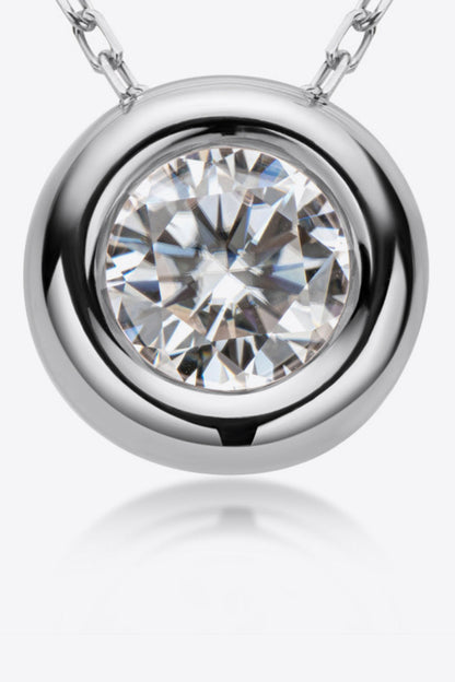 Adored 1 Carat Sparkala™ Pendant 925 Sterling Silver Necklace (Platinum-Plated Fine Silver) by Sparkala
