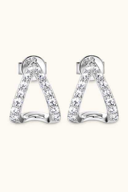 Sparkala™ Minimalist Platinum-Plated 925 Sterling Silver Earrings by Sparkala