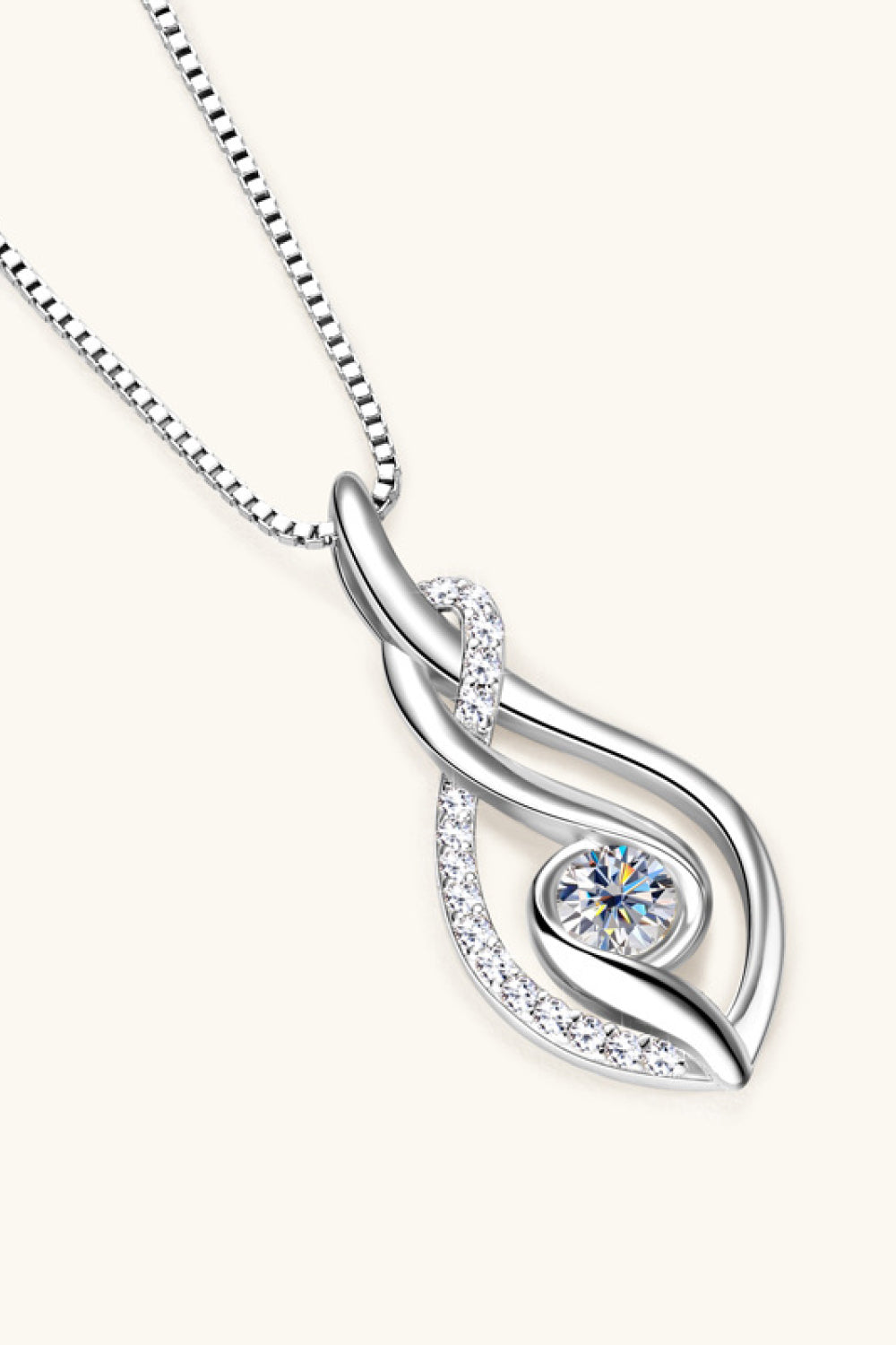 Sparkala™ Platinum-Plated 925 Sterling Silver Necklace by Sparkala