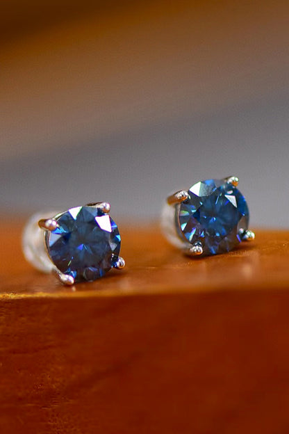 2 Carat Sparkala™ Four-Prong Platinum-Plated Earrings by Sparkala