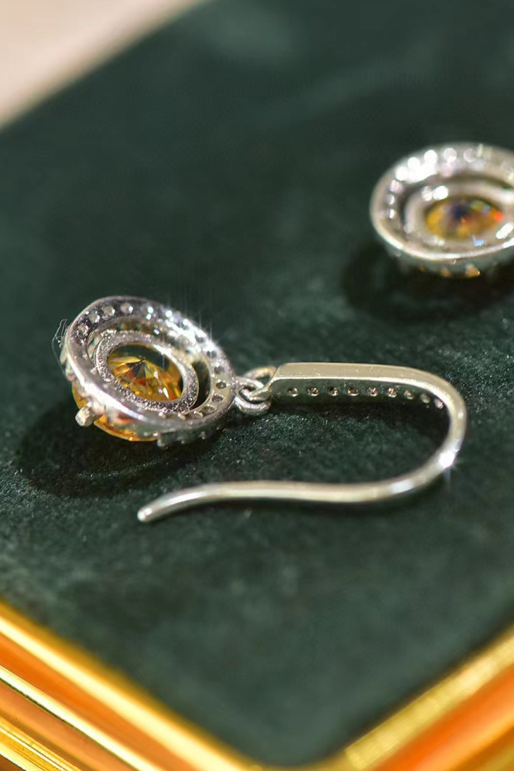 Platinum-Plated 2 Carat Sparkala™ Drop Earrings by Sparkala