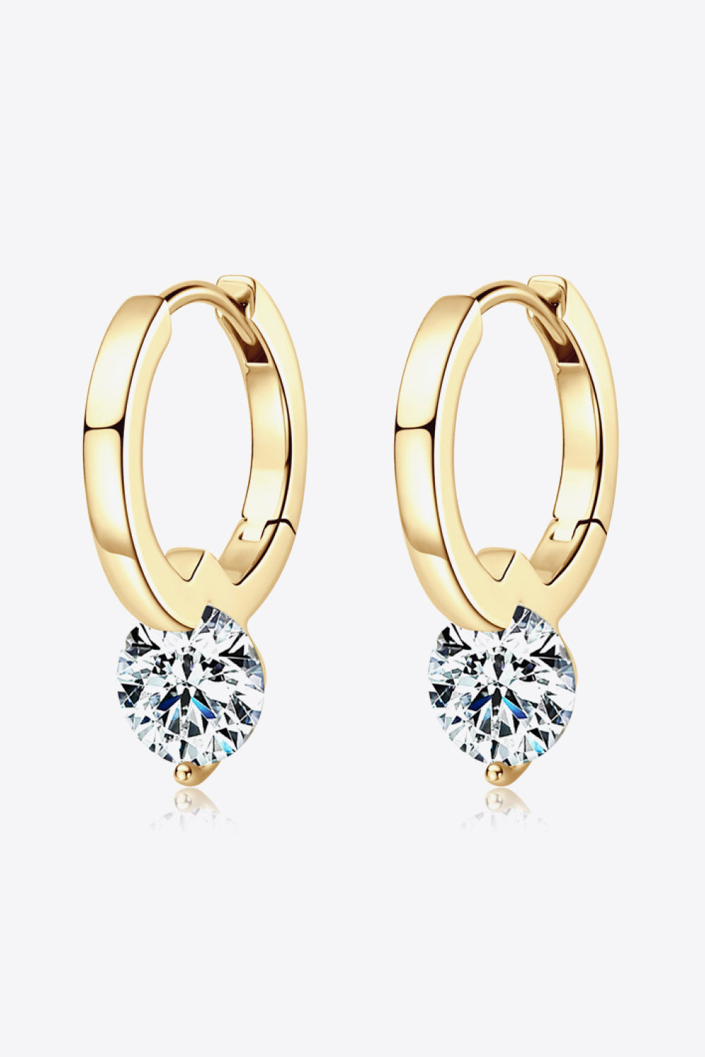 2 Carat Sparkala™ Platinum-Plated 925 Sterling Silver Drop Earrings by Sparkala