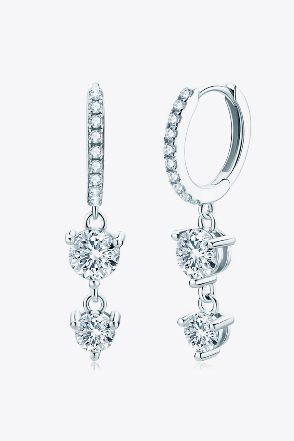 Adored Be The One Sparkala™ Drop Earrings (Platinum-Plated Fine Silver) by Sparkala