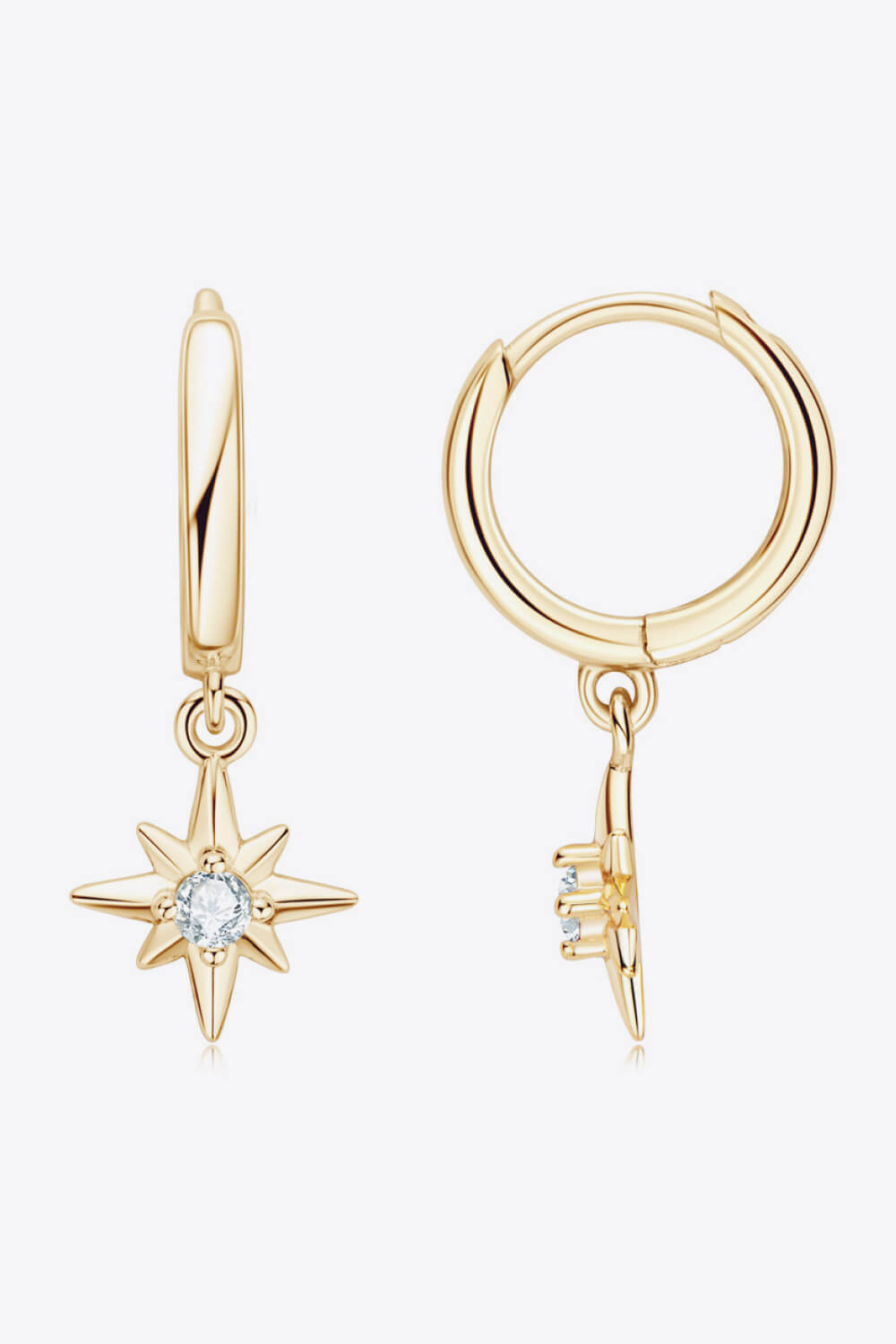 Sparkala™ Star Drop Earrings (Platinum-Plated Fine Silver) by Sparkala