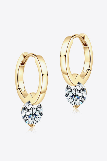 2 Carat Sparkala™ Platinum-Plated 925 Sterling Silver Drop Earrings by Sparkala