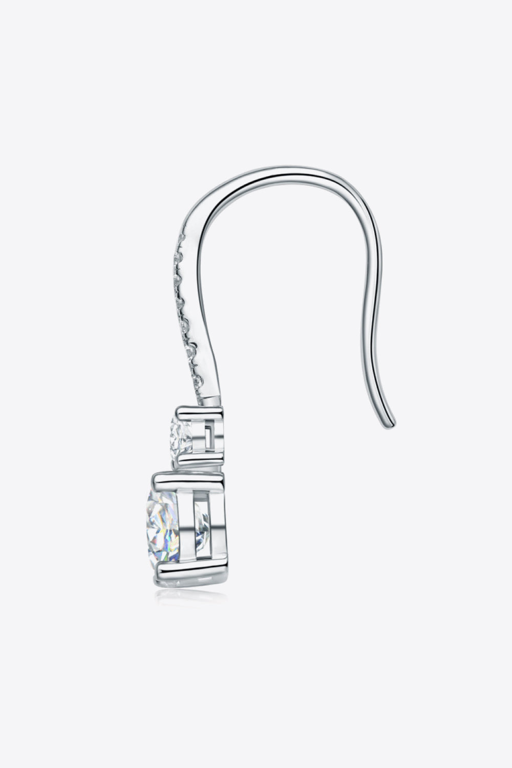2 Carat Sparkala™ Platinum-Plated 925 Sterling Silver Drop Earrings by Sparkala