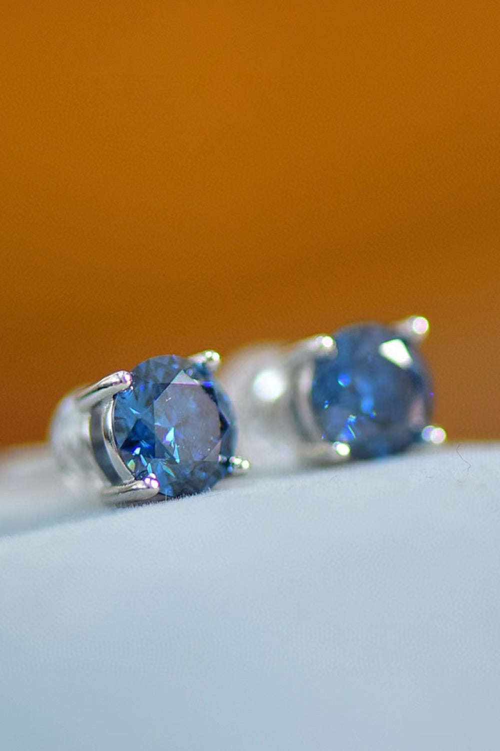 2 Carat Sparkala™ Four-Prong Platinum-Plated Earrings by Sparkala