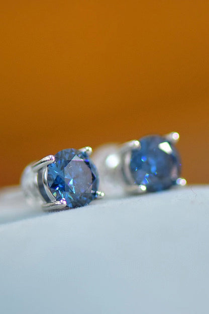 2 Carat Sparkala™ Four-Prong Platinum-Plated Earrings by Sparkala
