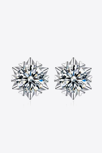 Stuck On You 4 Carat Sparkala™ Stud Earrings (Platinum-Plated Fine Silver) by Sparkala