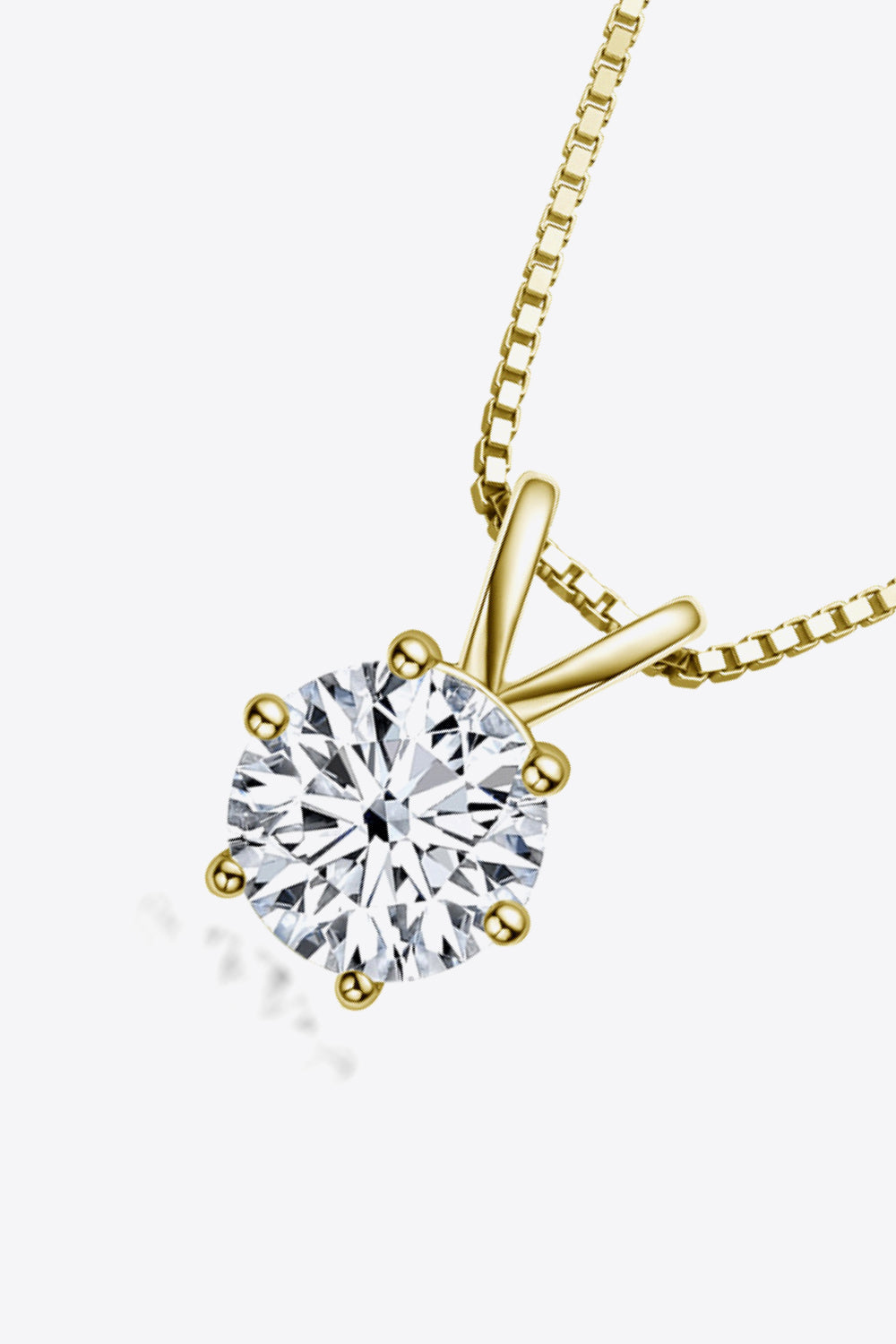 1 Carat Sparkala™ Pendant Necklace (Platinum-Plated Fine Silver) by Sparkala