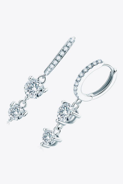 Adored Be The One Sparkala™ Drop Earrings (Platinum-Plated Fine Silver) by Sparkala