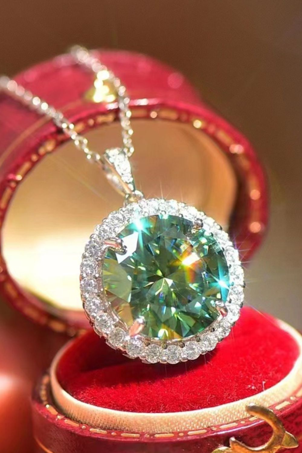 10 Carat Sparkala™ Pendant Platinum-Plated Necklace by Sparkala