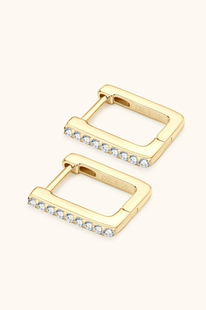 Sparkala™ Geometric Platinum-Plated 925 Sterling Silver Earrings by Sparkala