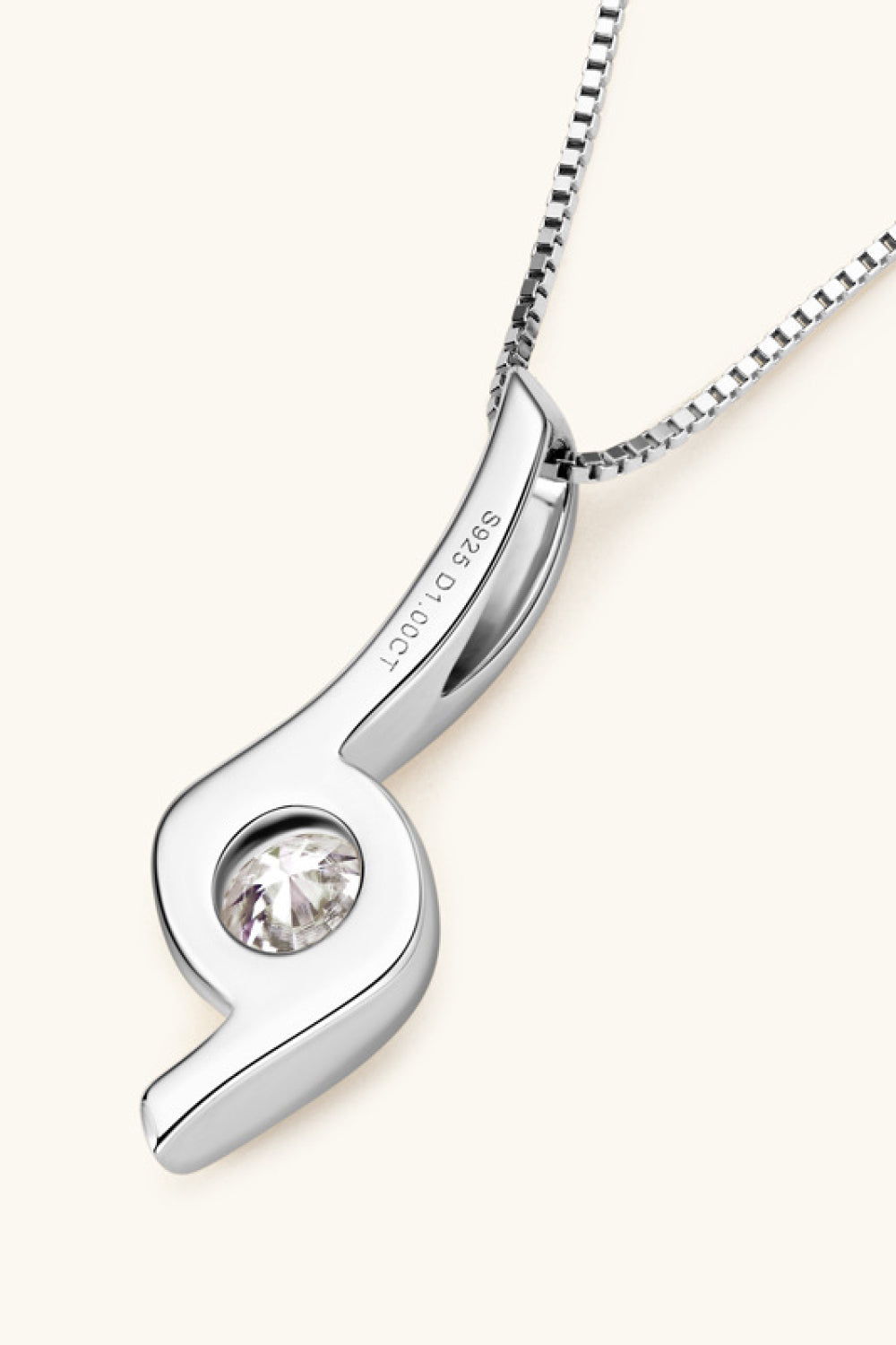 1 Carat Sparkala™ Platinum-Plated 925 Sterling Silver Necklace by Sparkala
