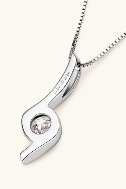 1 Carat Sparkala™ Platinum-Plated 925 Sterling Silver Necklace by Sparkala