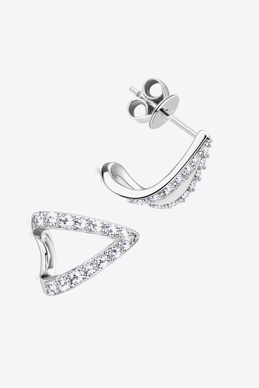 Sparkala™ Minimalist Platinum-Plated 925 Sterling Silver Earrings by Sparkala