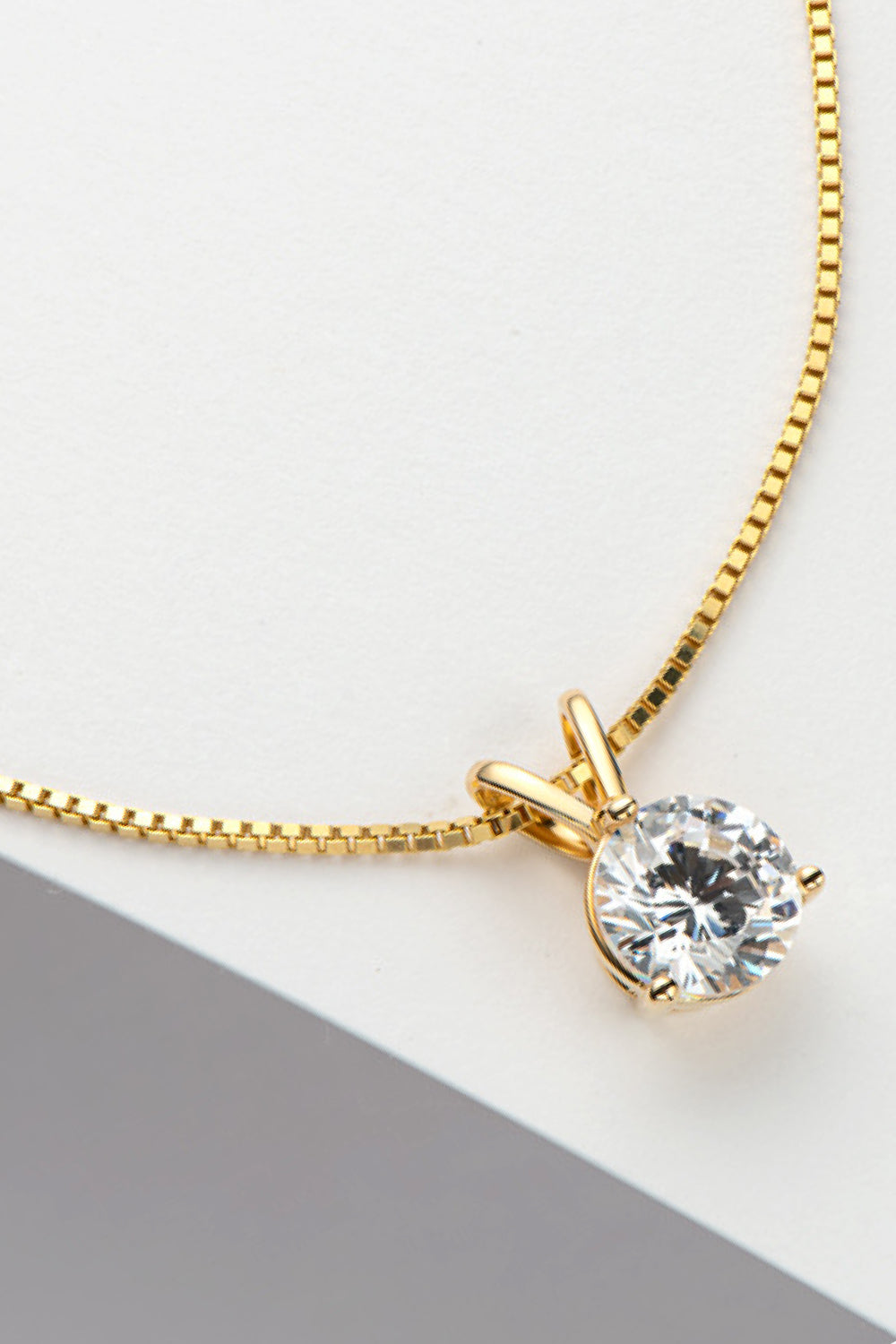 Adored Show Off 1 Carat Sparkala™ Pendant Necklace (Platinum-Plated Fine Silver) by Sparkala