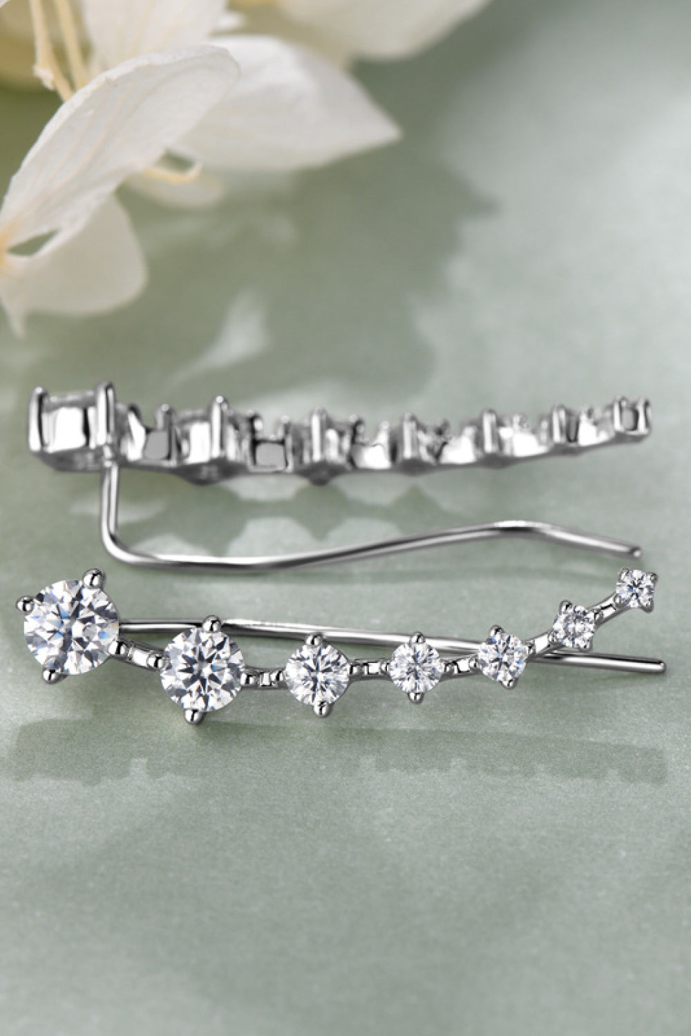 1.9 Carat Sparkala™ Platinum-Plated 925 Sterling Silver Earrings by Sparkala
