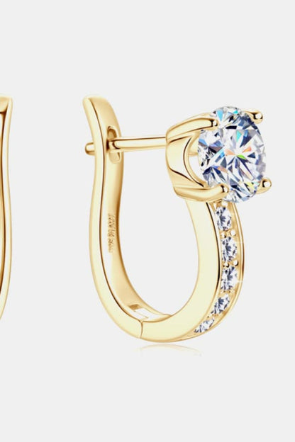 2 Carat Sparkala™ Platinum-Plated 925 Sterling Silver Earrings by Sparkala