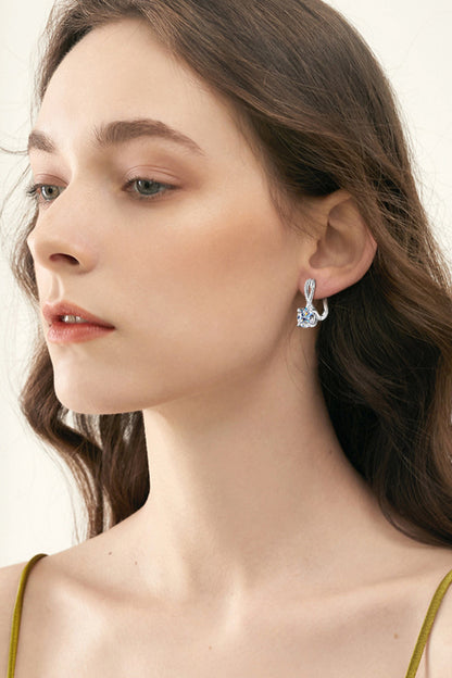 4 Carat Sparkala™ Platinum-Plated 925 Sterling Silver Earrings by Sparkala