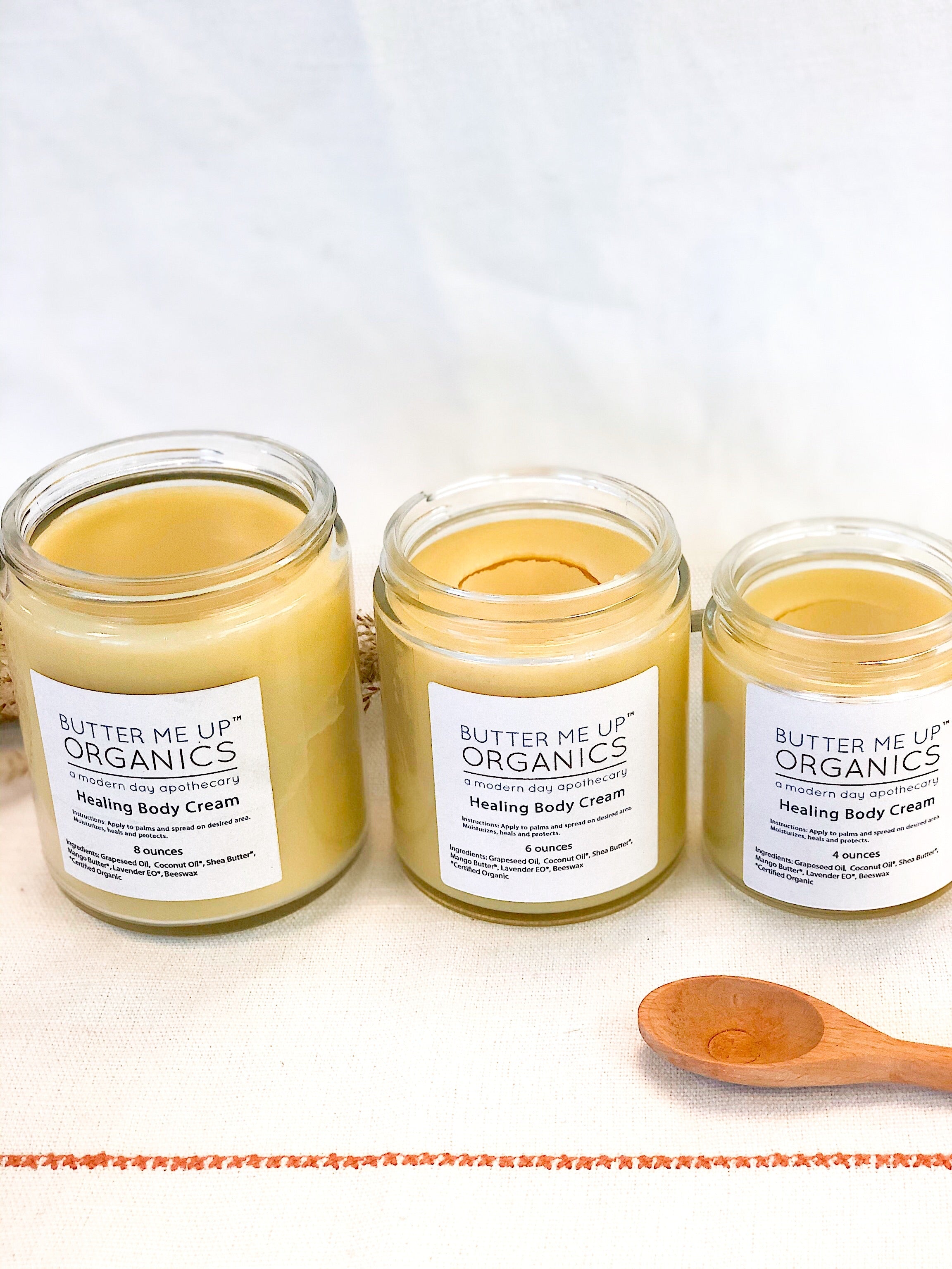 Healing Body Cream / organic body lotion / winter skin / dry skin / deep moisturizer by Butter Me Up Organics
