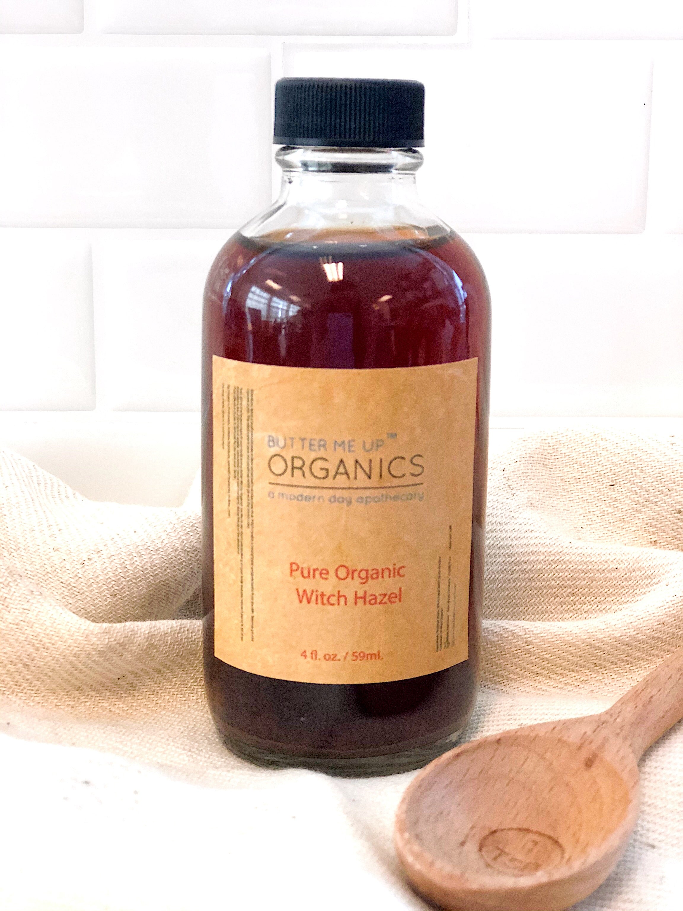 Organic Witch Hazel / Organic Facial Toner / Blemishes / Acne / Neutralizer by Butter Me Up Organics