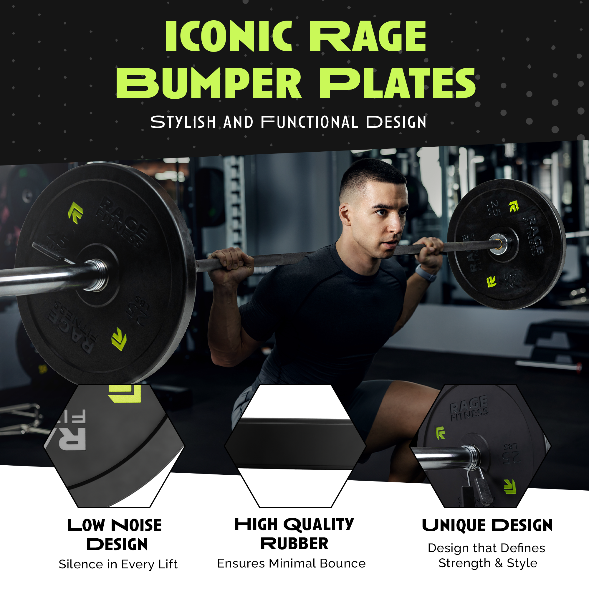 Bumper Plates by Rage Fitness