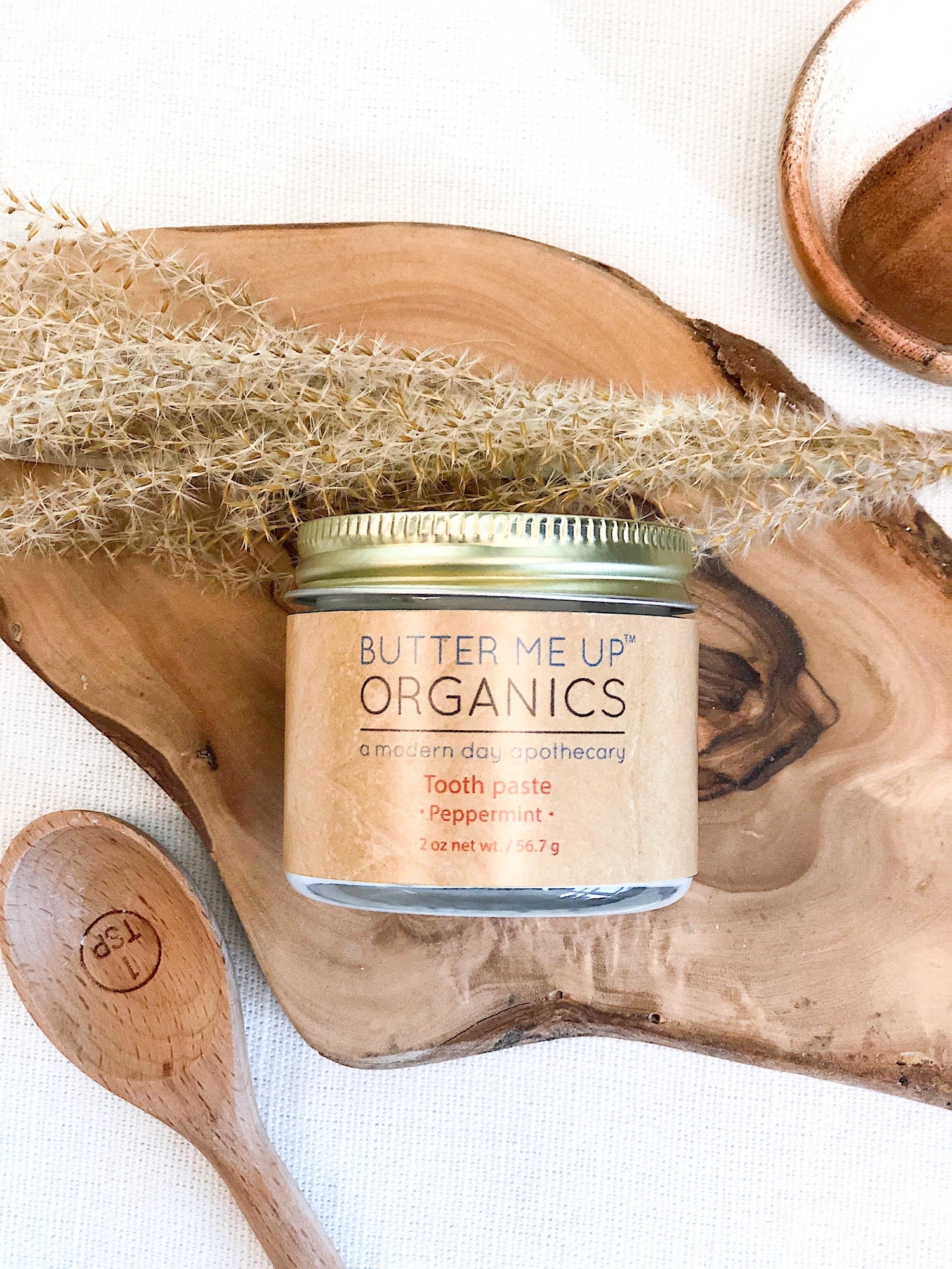 All Natural Organic Whitening Toothpaste / Remineralizing Toothpaste by Butter Me Up Organics