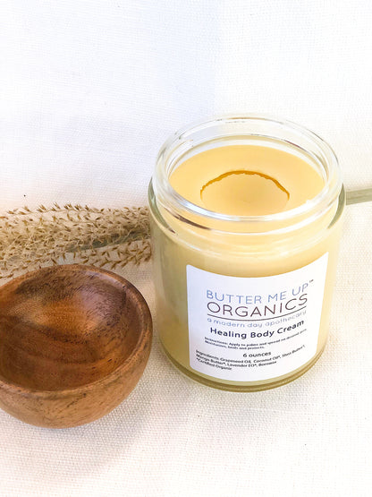Healing Body Cream / organic body lotion / winter skin / dry skin / deep moisturizer by Butter Me Up Organics