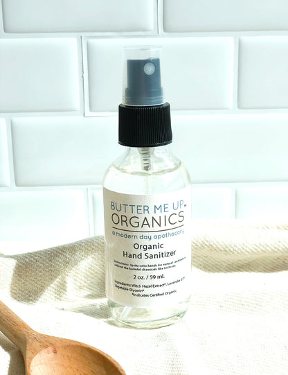 Organic Hand Sanitizer Triclosan Free / Organic Sanitizer / Butter Me UP Organics by Butter Me Up Organics