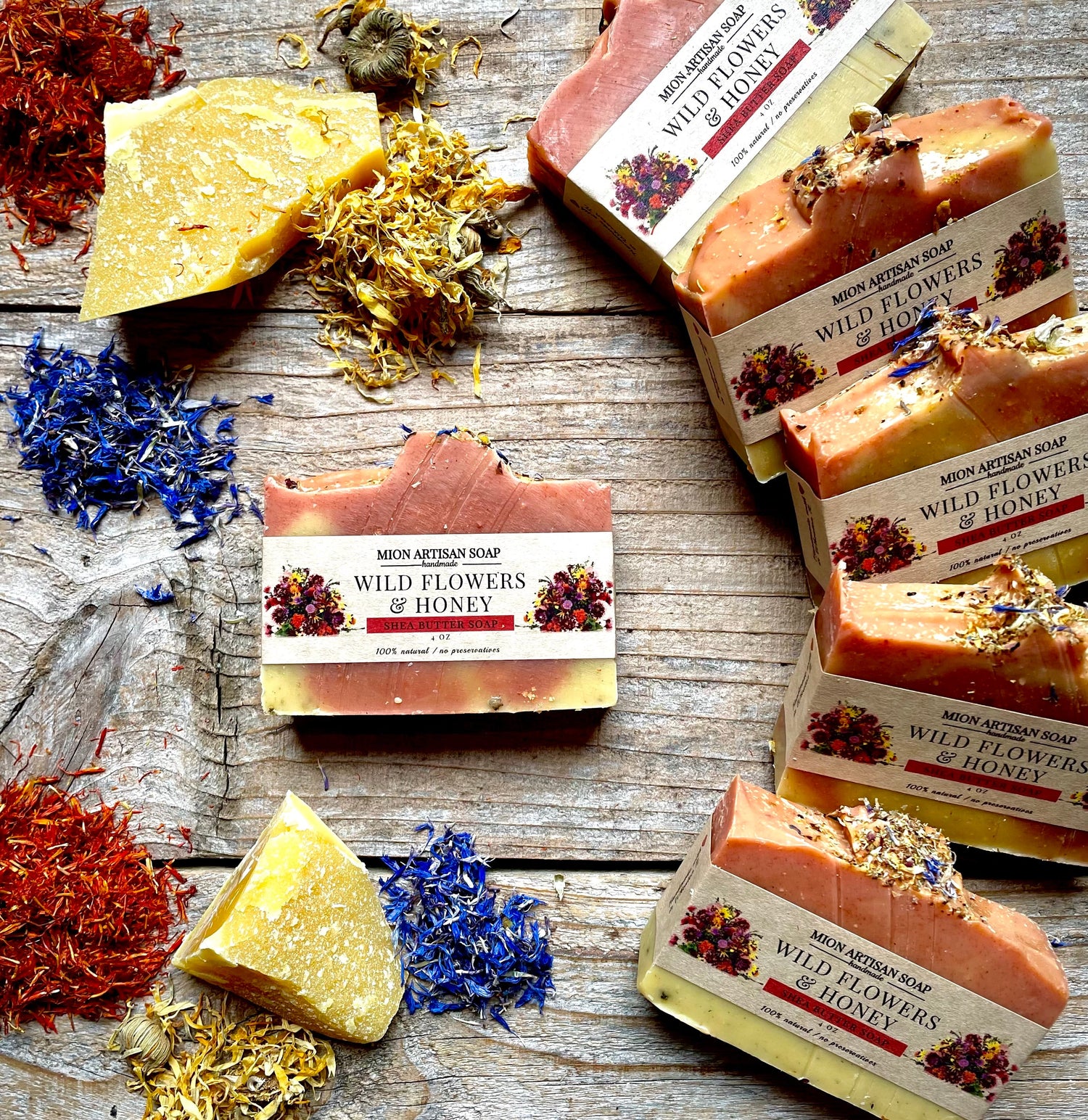Wild Flowers &amp; Honey | Shea Butter Soap by MION Artisan Soap Co.