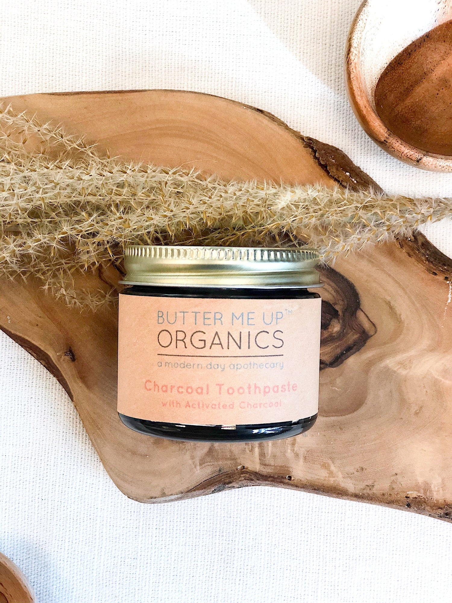 Organic Activated Charcoal Toothpaste / Whitening Toothpaste / Organic Toothpaste / Black Toothpaste / Charcoal Toothpaste / Tooth Paste by Butter Me Up Organics