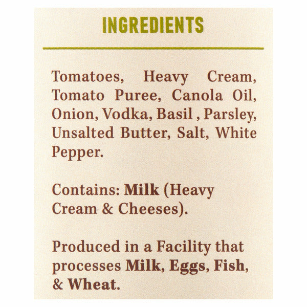 Vodka Cream Tomato Sauce by Di Bruno Bros.