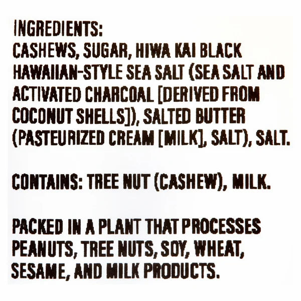 Black Lava Cashews by Di Bruno Bros.