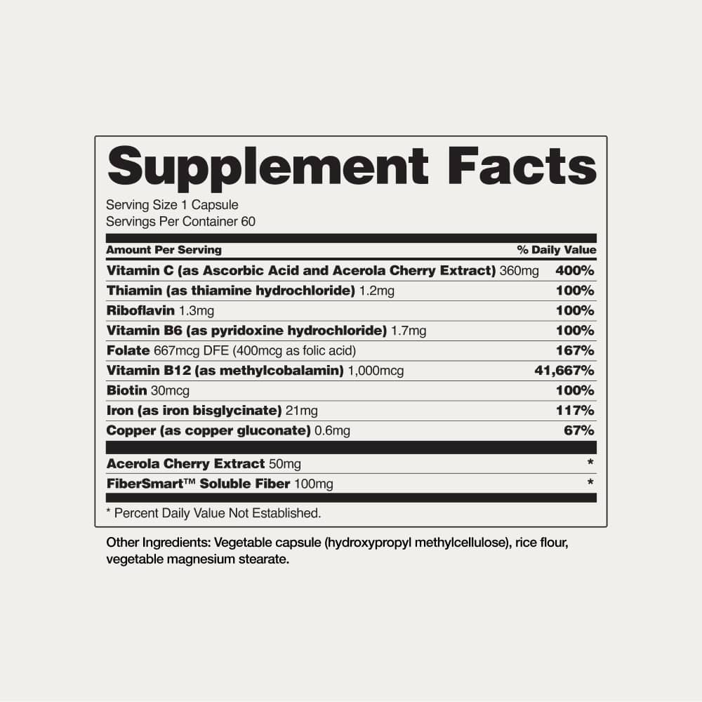 Iron Builder with Vitamins B &amp; C Absorption Boosters by Snap Supplements
