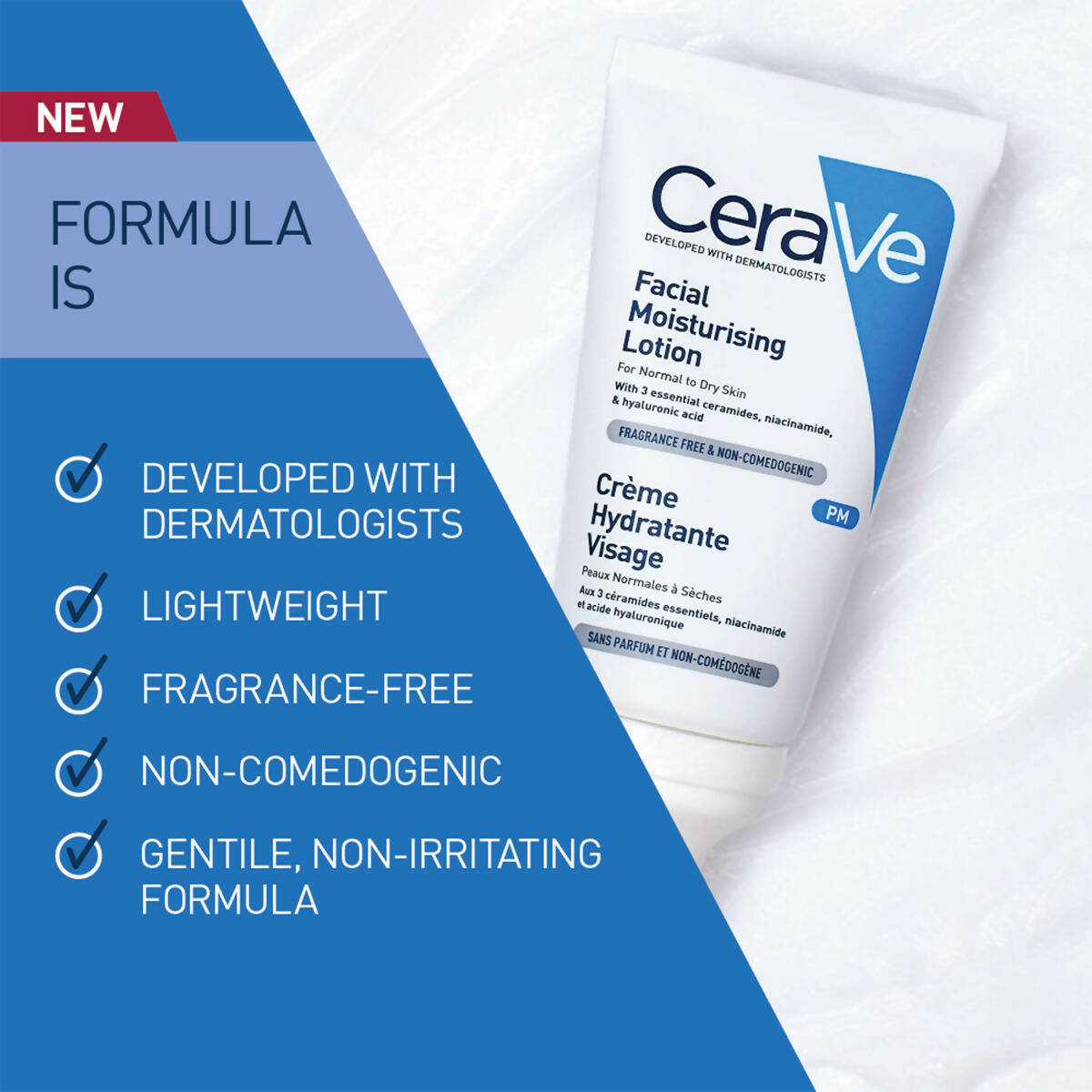Cerave PM Facial Moisturising Lotion for Normal to Dry Skin by Dista
