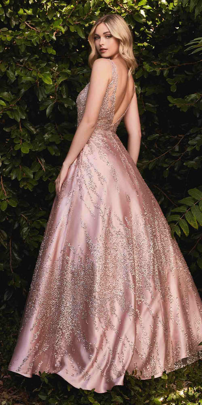 Cinderella Divine J819 Glitter A-Line Ball Gown by DiscountDressShop