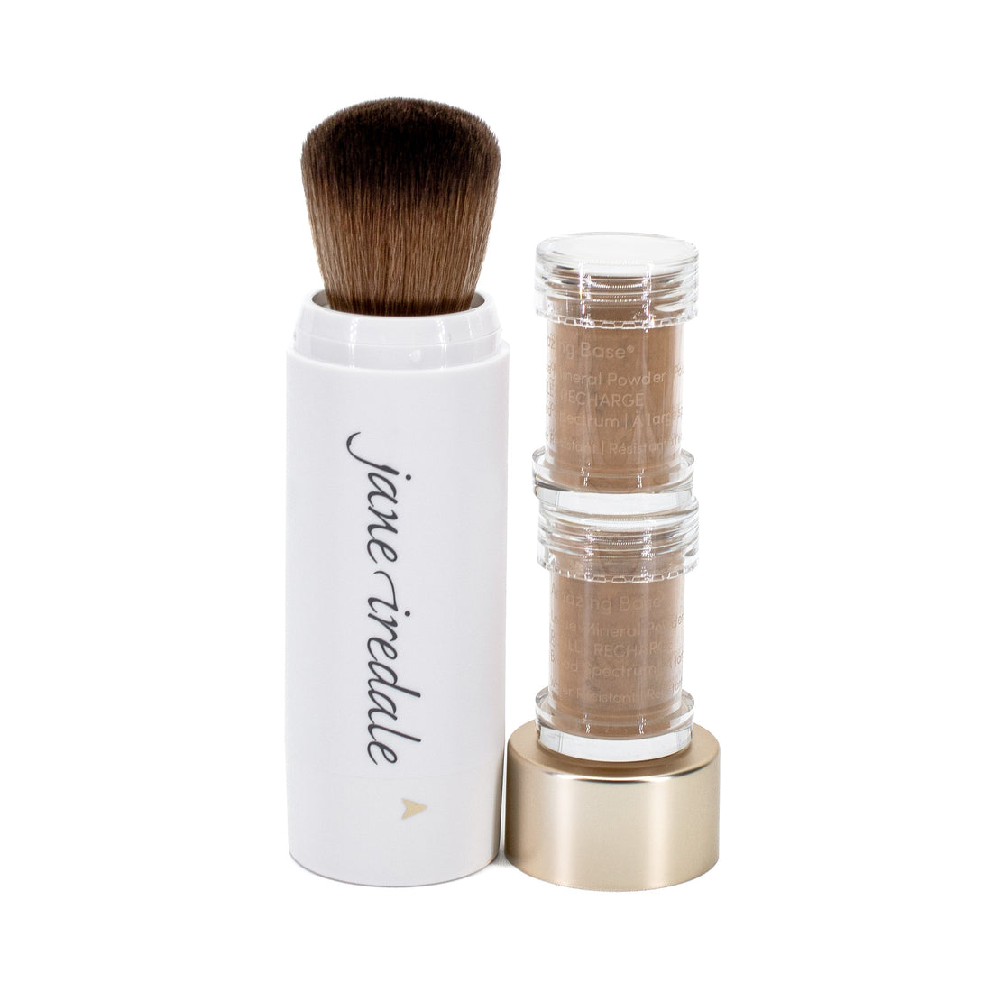 jane iredale Amazing Base Loose Mineral Powder Refillable Brush SPF15 WARM BROWN 0.18oz - New by This is Beauty US